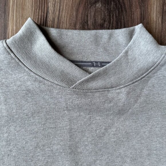 Under Armour Men's Crew Crossover neckline Gray Sweatshirt Fleece‎ Size XS - Picture 1 of 9